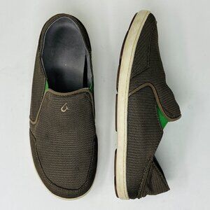 Olukai NOHEA MESH Men's Size 10US Brown Casual Slip On Shoes